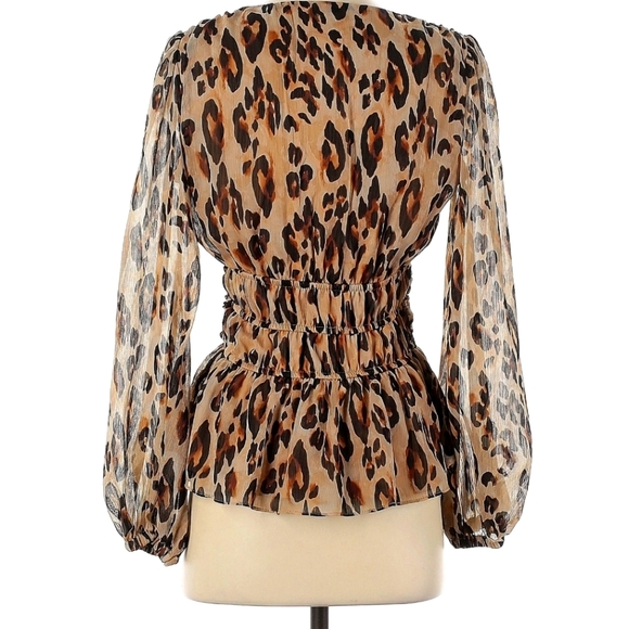 Long Sleeve Peplum Blouse - Picture 5 of 5